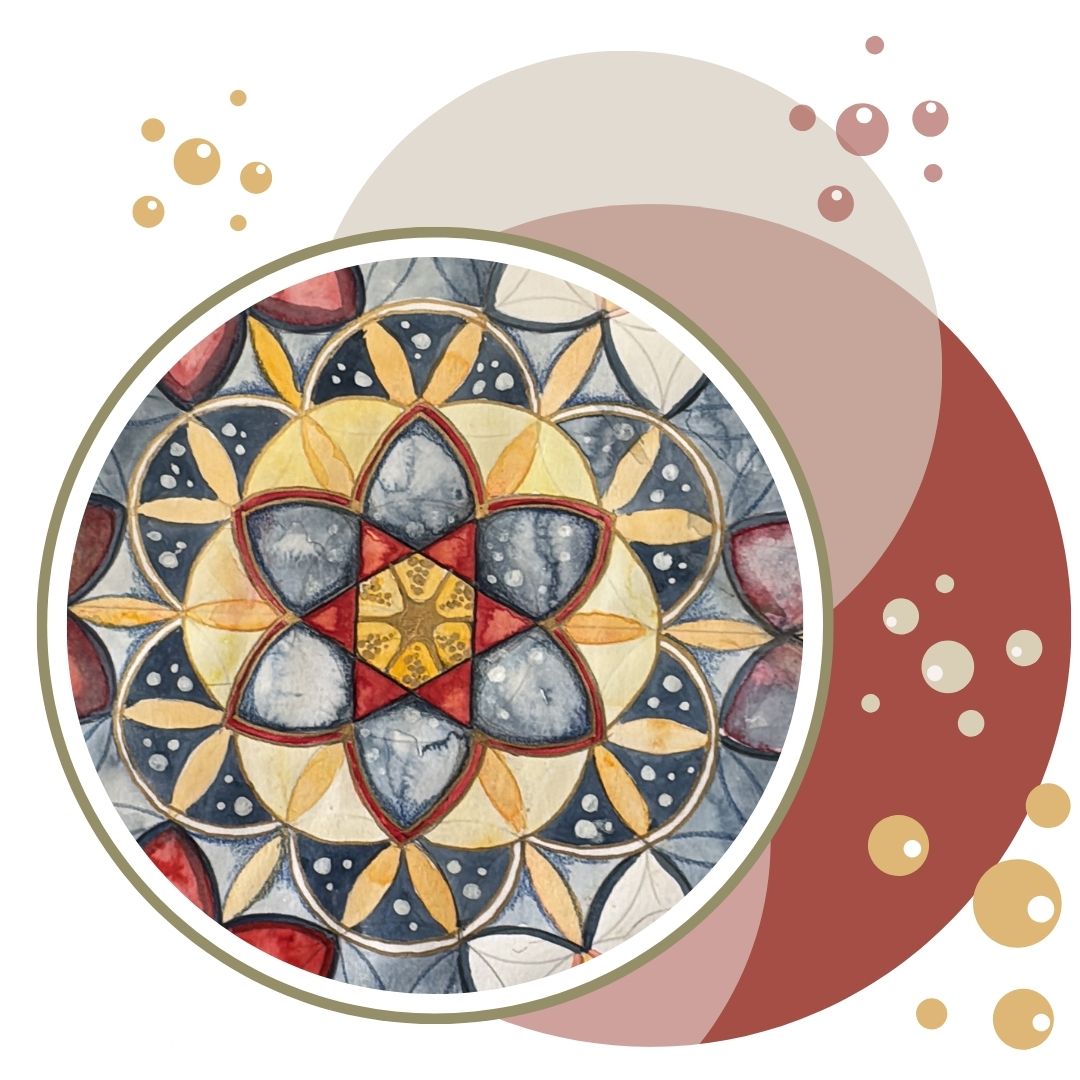Kreative Ausrichtungssession mit Heiliger Geometrie und Aquarell mit Maria Friese