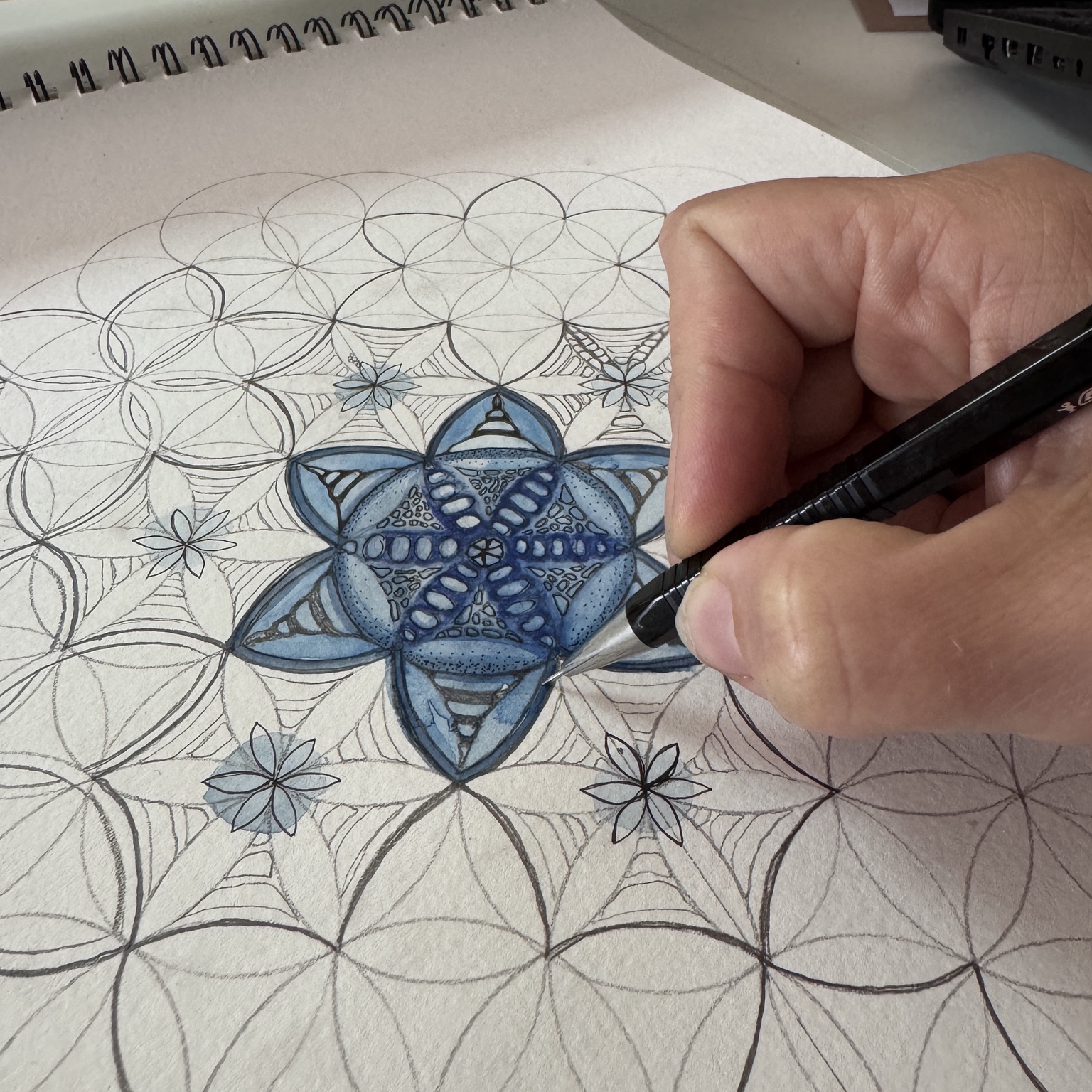 Zeichnung heiliger Geometrie